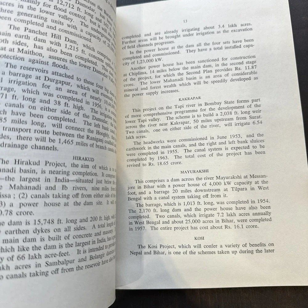Vintage RARE Achievements Of Planning Government Of India Booklet 1960